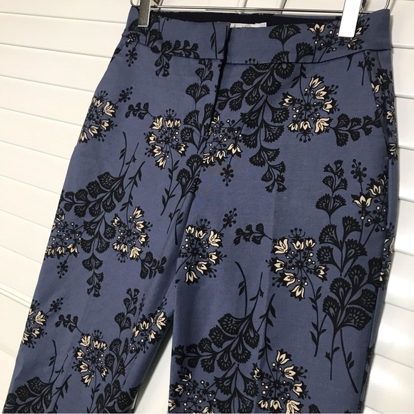 NEW Boden Blue Floral Richmond Trouser Pants Size 2P - Picture 3 of 8